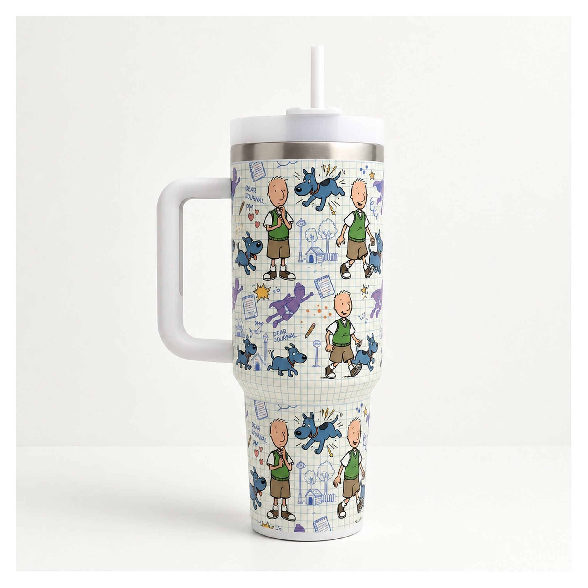 Tumbler doug 40oz acero inox doble pared diseño dear journal