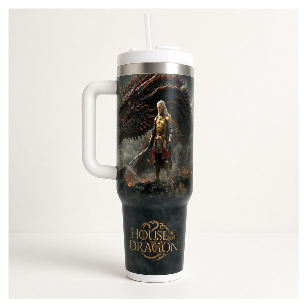 vaso tumbler 40 oz daemon targaryen house of the dragon