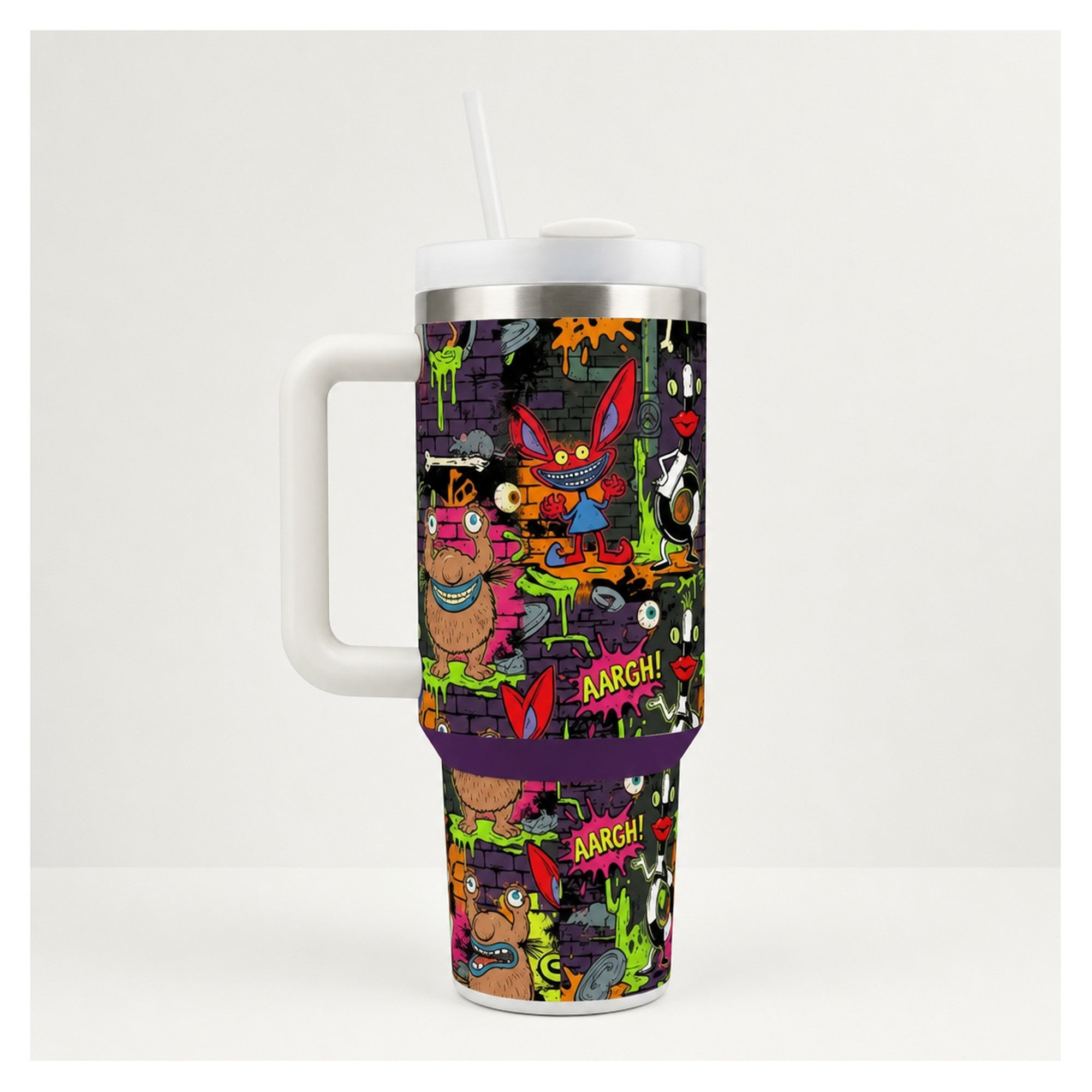 Vaso térmico Aaahh!!! Monstruos 40oz diseño urbano slime