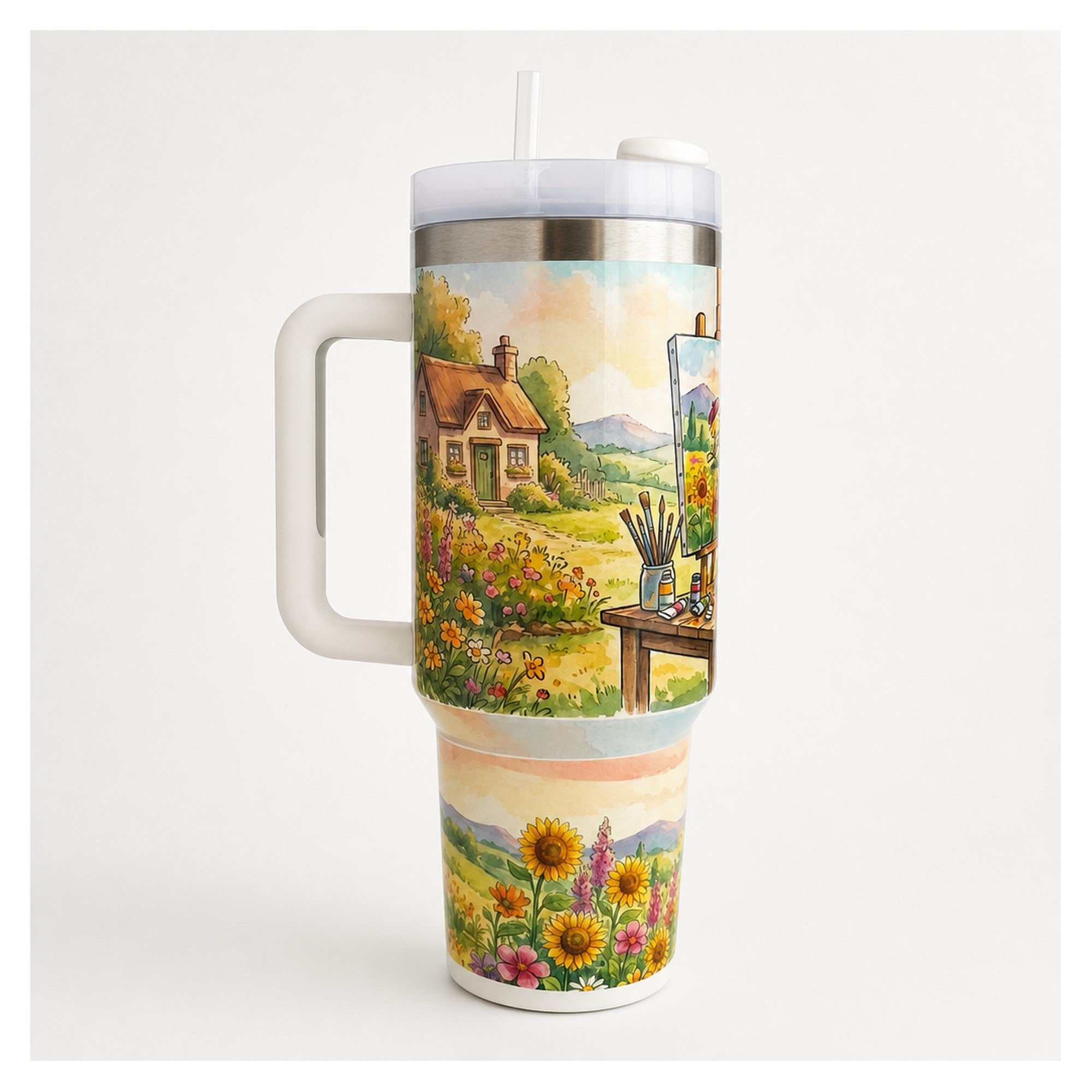 vaso térmico snoopy paint 1.183 l acero inoxidable doble pared