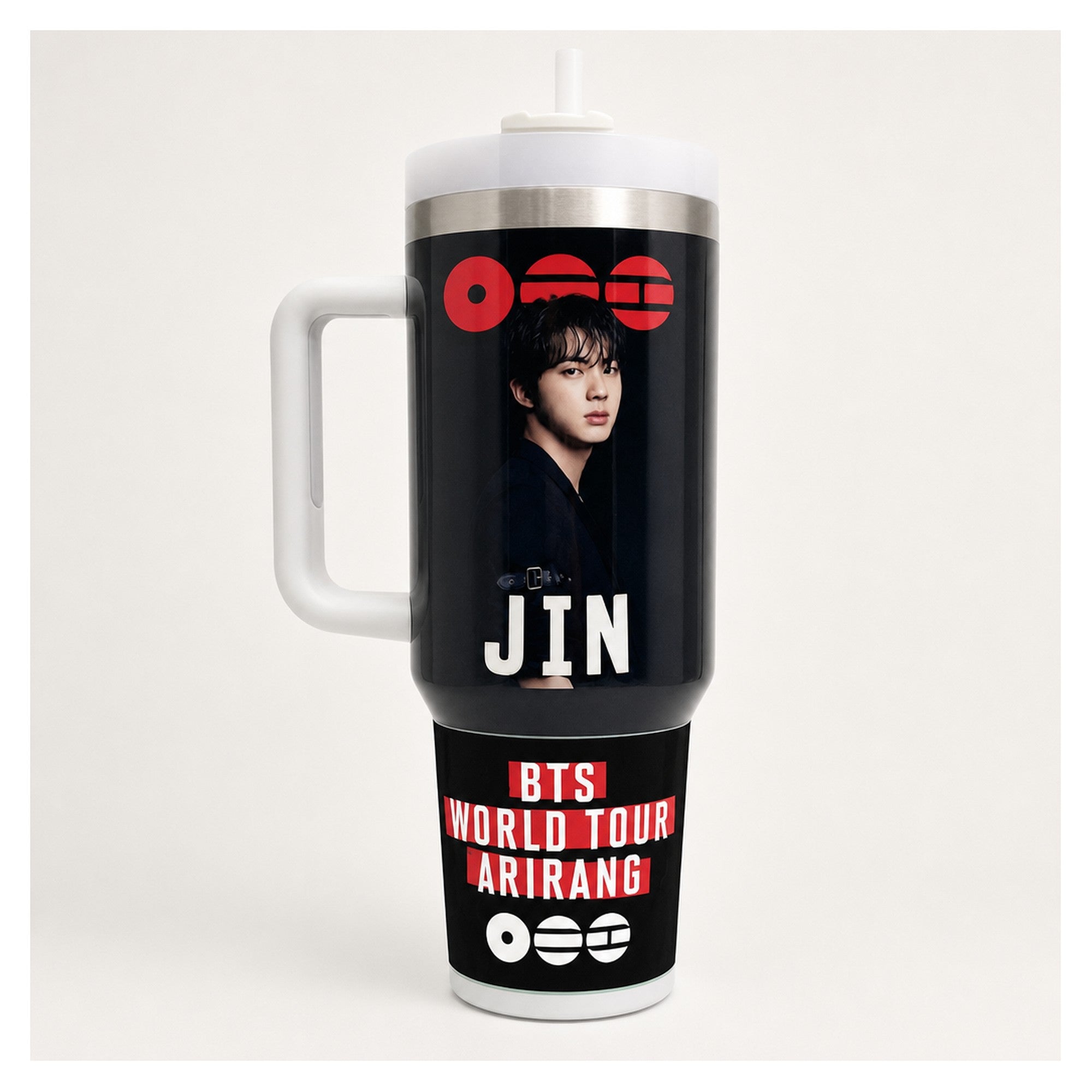 Vaso térmico 40 oz BTS Jin acero inoxidable doble pared