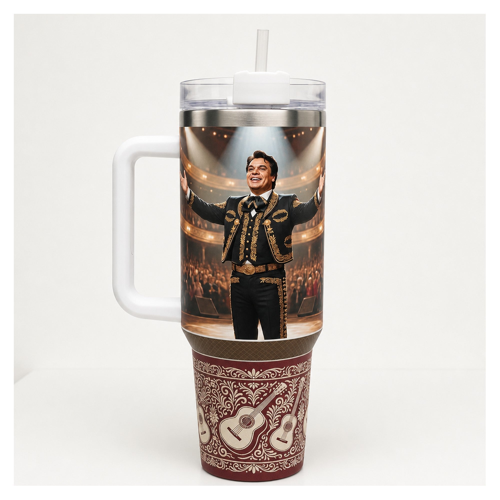 vaso termico tumbler juan gabriel 40oz acero inoxidable