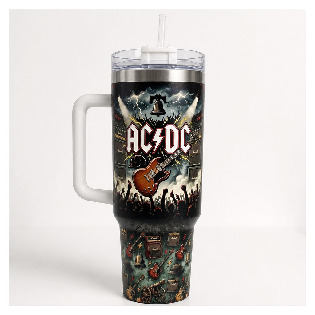 Vaso térmico tumbler ac/dc hells bells 40oz acero inox