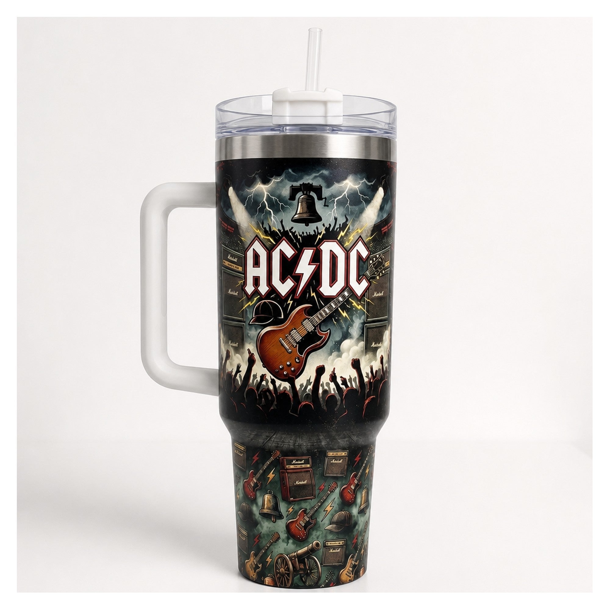 Vaso térmico tumbler ac/dc hells bells 40oz acero inox