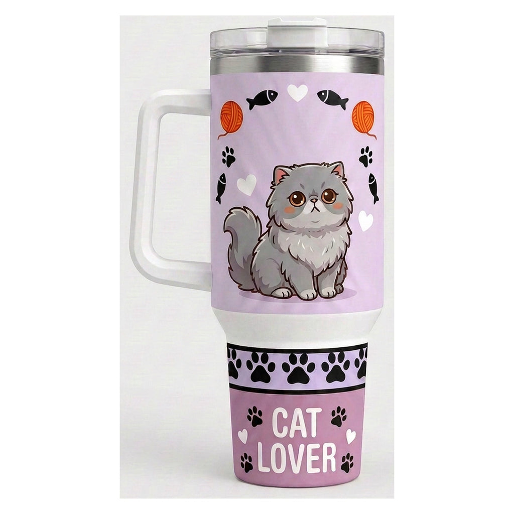 Vaso térmico tumbler 40 oz Gato Persa Cat Lover