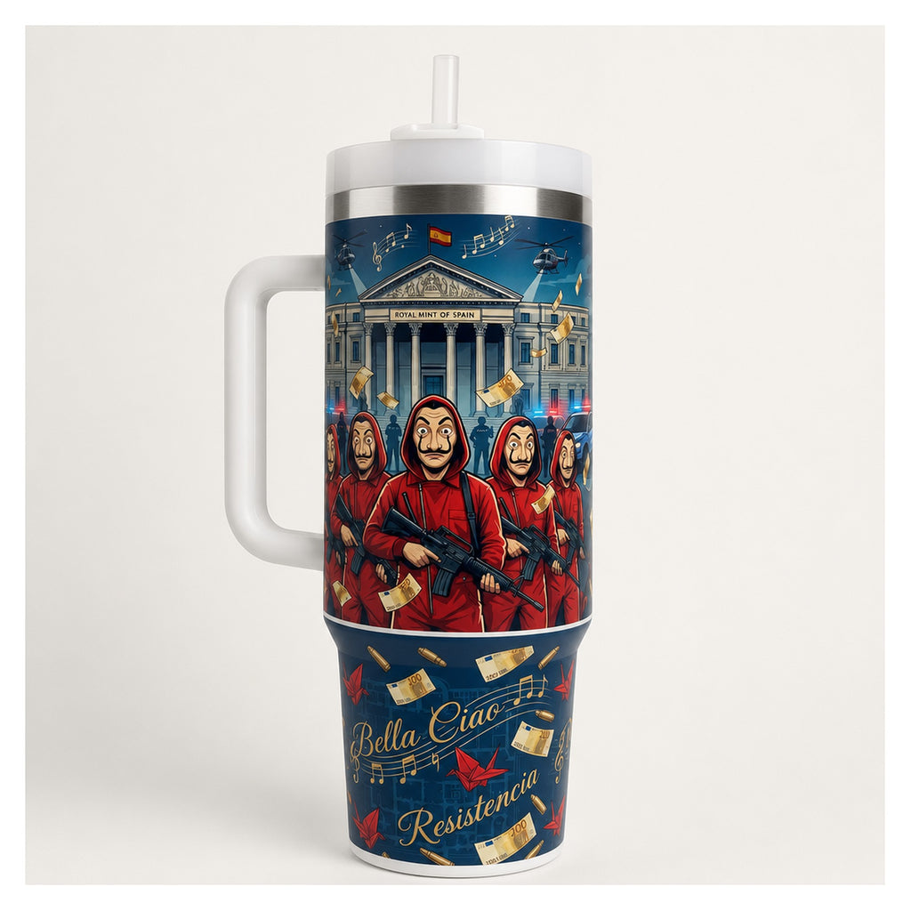 Vaso térmico 40oz La Casa De Papel Bella Ciao diseño exclusivo