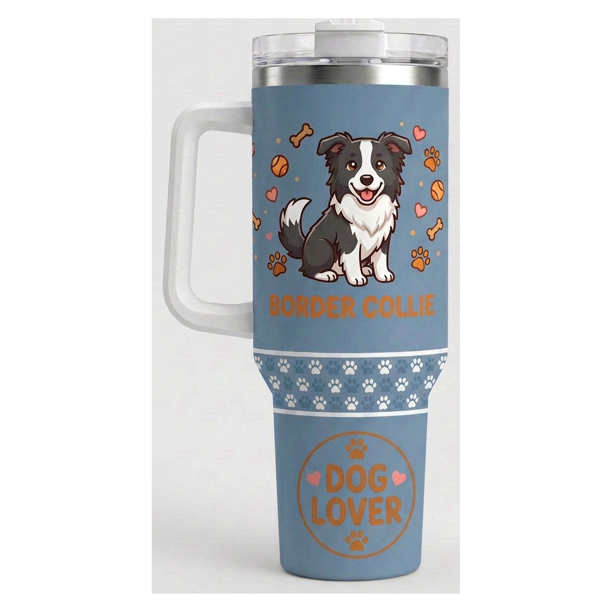 Vaso térmico tumbler 40 oz Border Collie Dog Lover