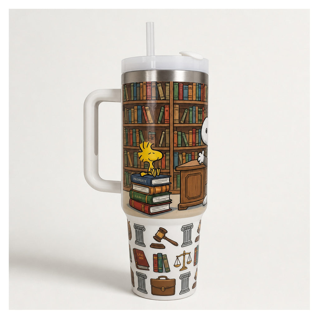 Vaso térmico Snoopy abogado 1.18L acero inoxidable