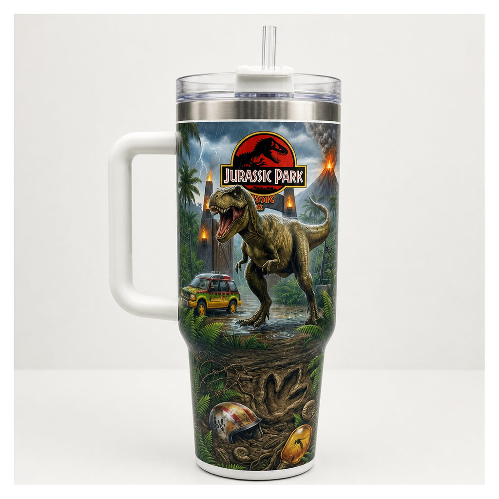 Tumbler 40oz Jurassic Park T-rex vaso térmico doble pared