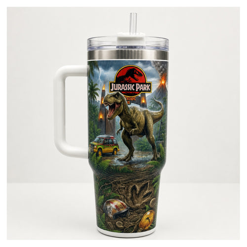 Tumbler 40oz Jurassic Park T-rex vaso térmico doble pared