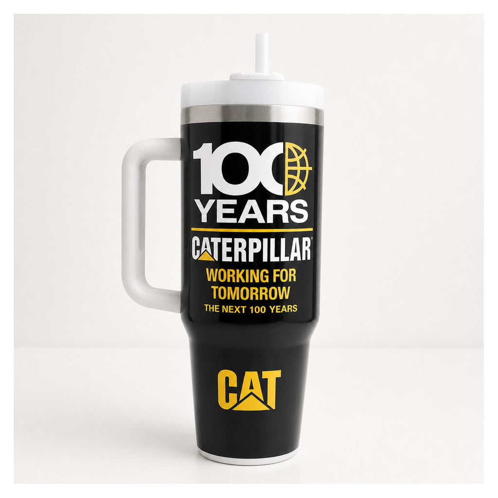 Vaso térmico tumbler 40 oz caterpillar 100 años cat