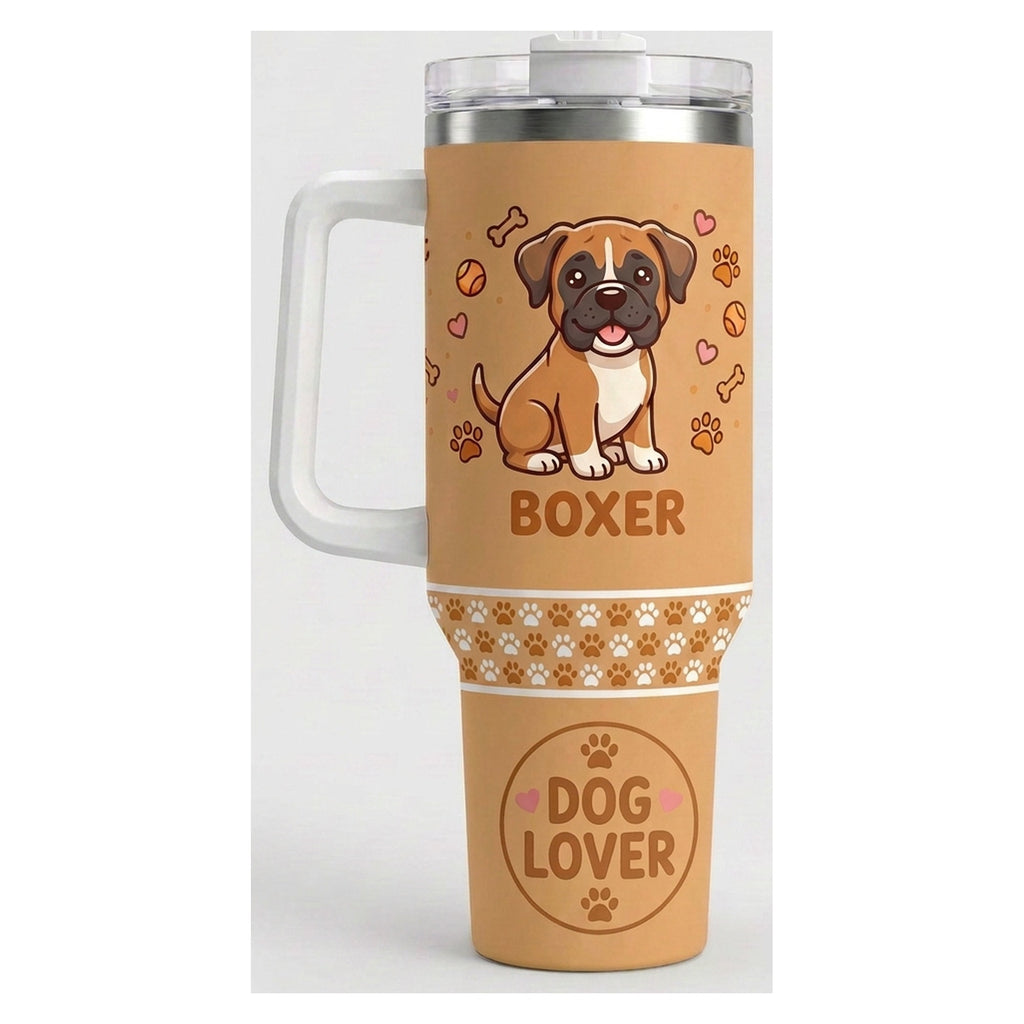 Vaso térmico tumbler 40 oz Boxer Dog Lover