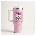 Vaso térmico hello kitty rosa con asa 400 ml