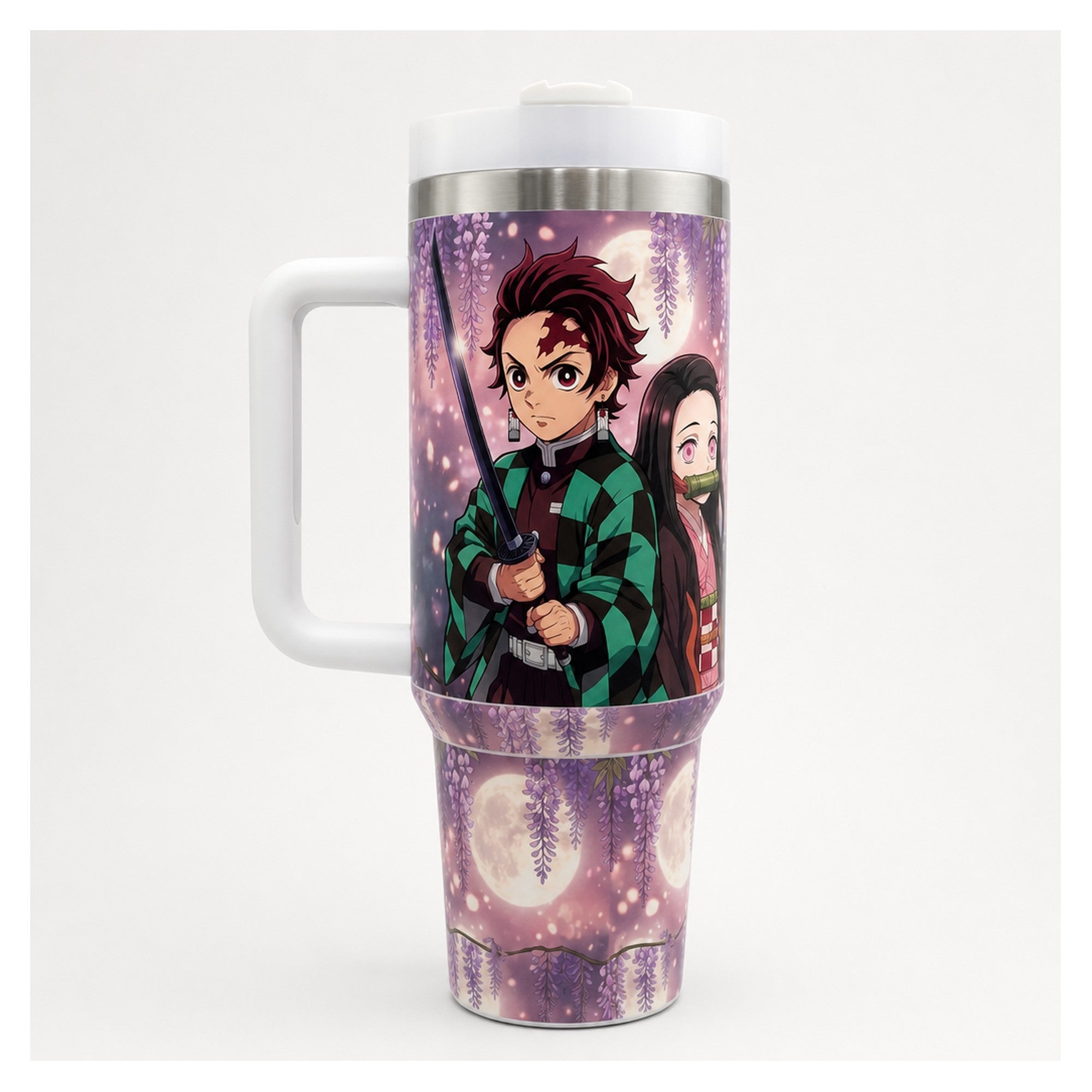 Vaso térmico 40 oz Demon Slayer Tanjiro y Nezuko