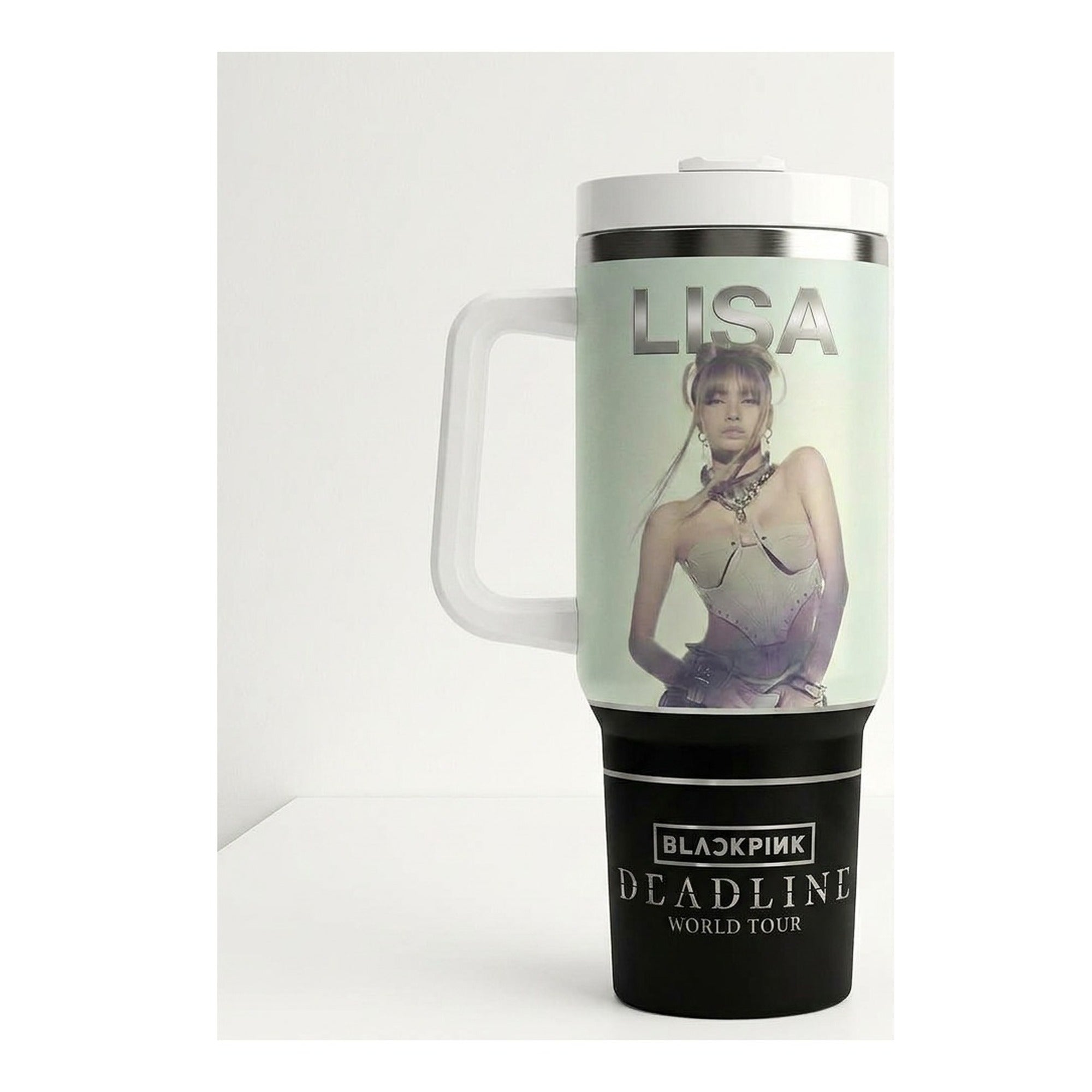 Vaso térmico tumbler 40 oz Lisa BLACKPINK Deadline World Tour