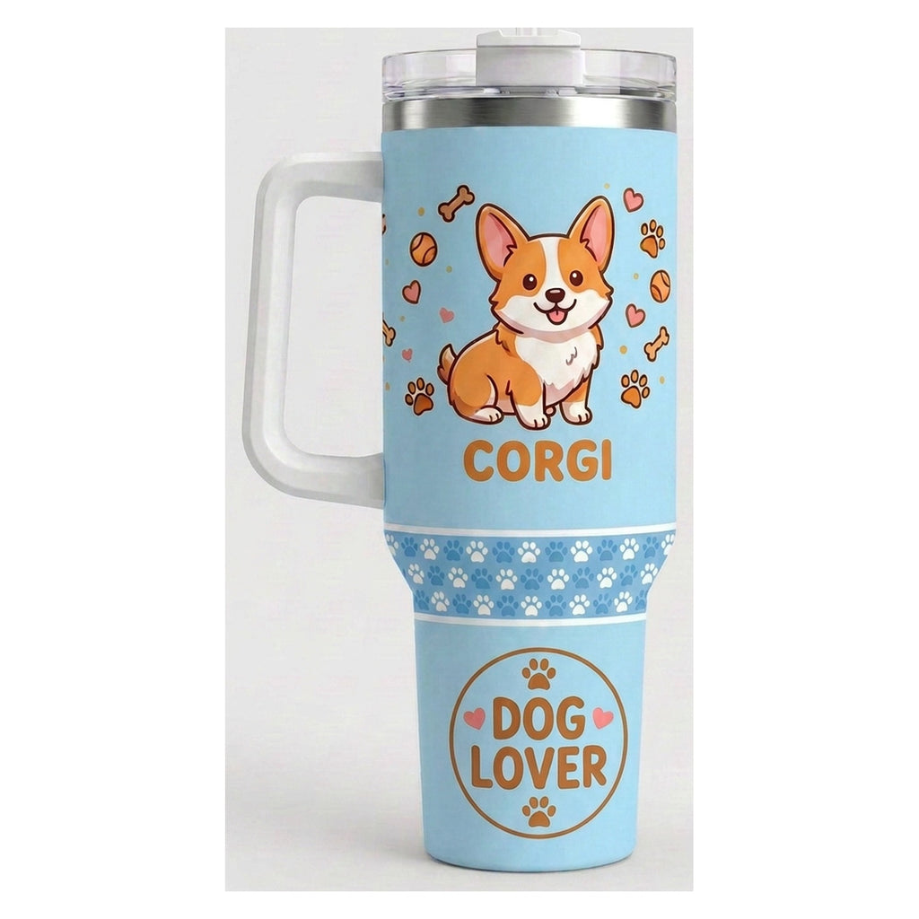 Vaso térmico tumbler 40 oz Corgi Dog Lover