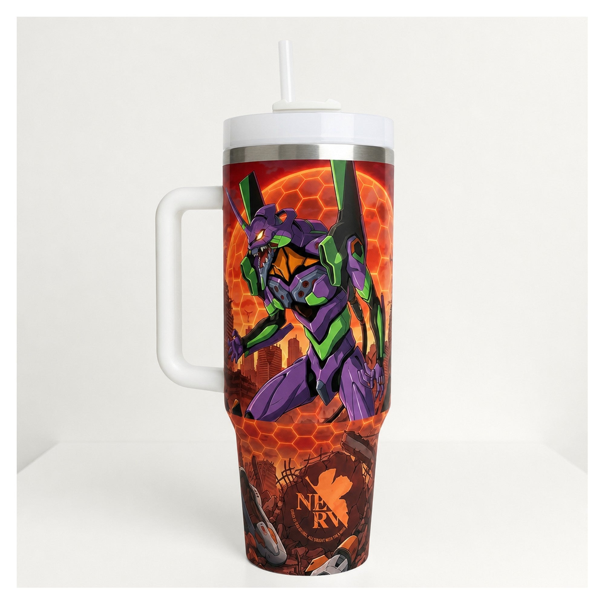 Vaso térmico 40 oz Evangelion Eva Unit 01 diseño exclusivo