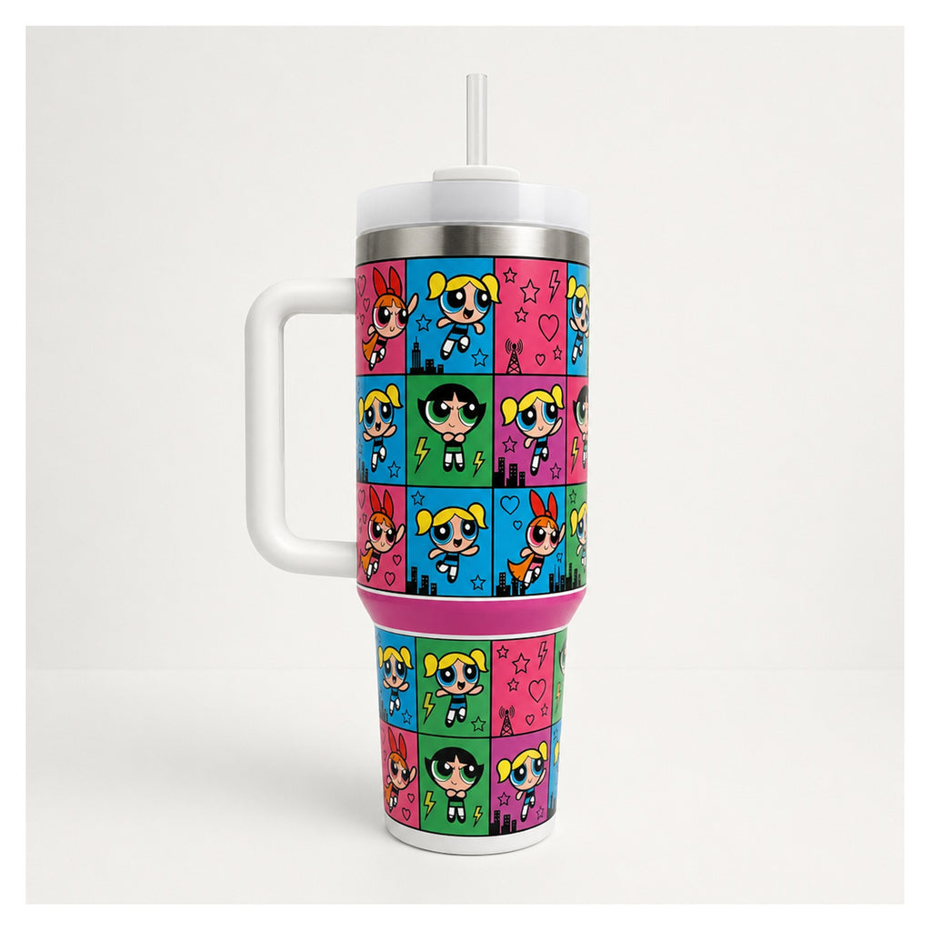 vaso térmico las chicas superpoderosas 40oz diseño pop