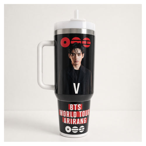 tumbler térmico bts taehyung 40 oz acero inoxidable