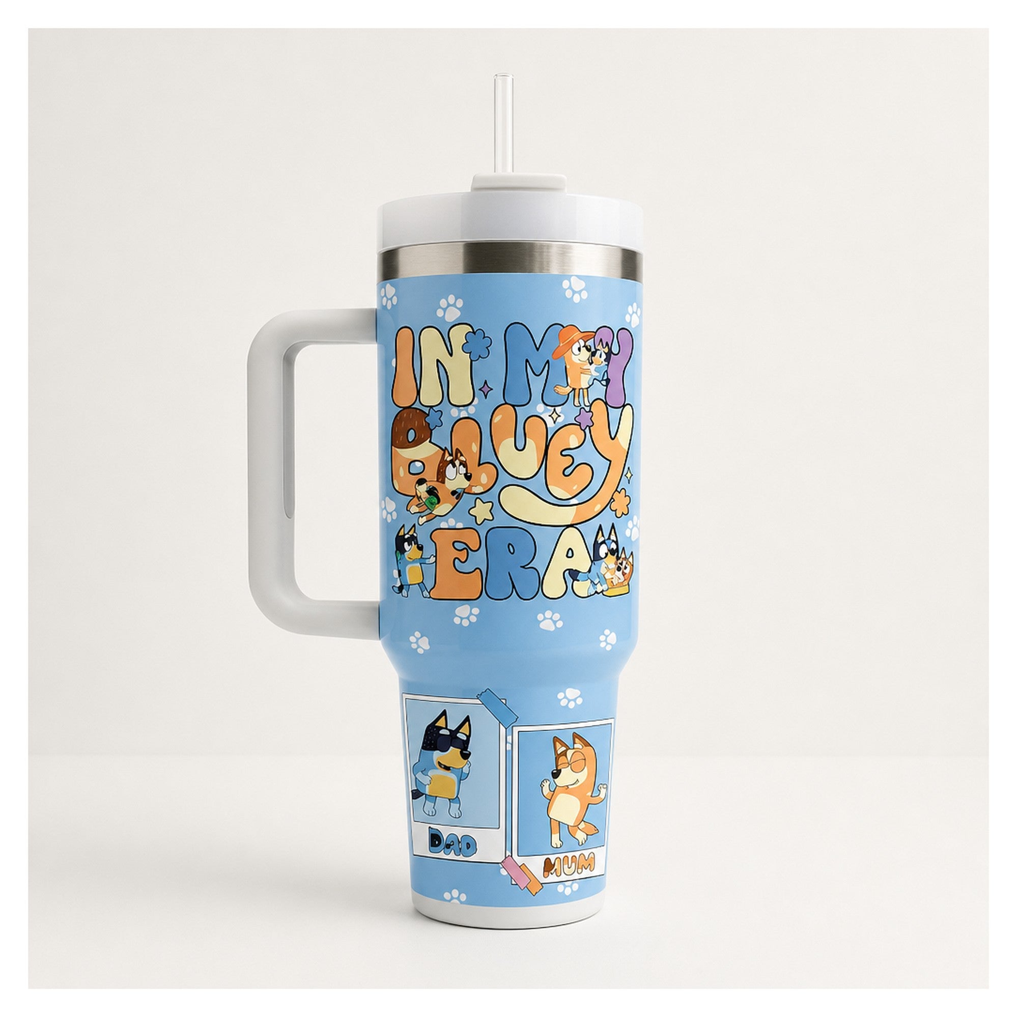 Vaso térmico 1.2L con asa modelo Bluey Family