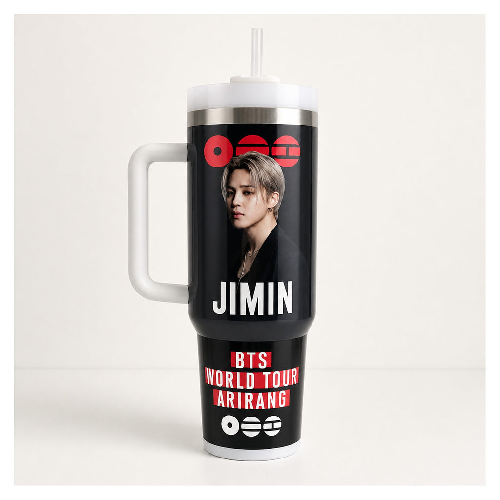 Vaso térmico 40 oz bts jimin acero inoxidable doble pared