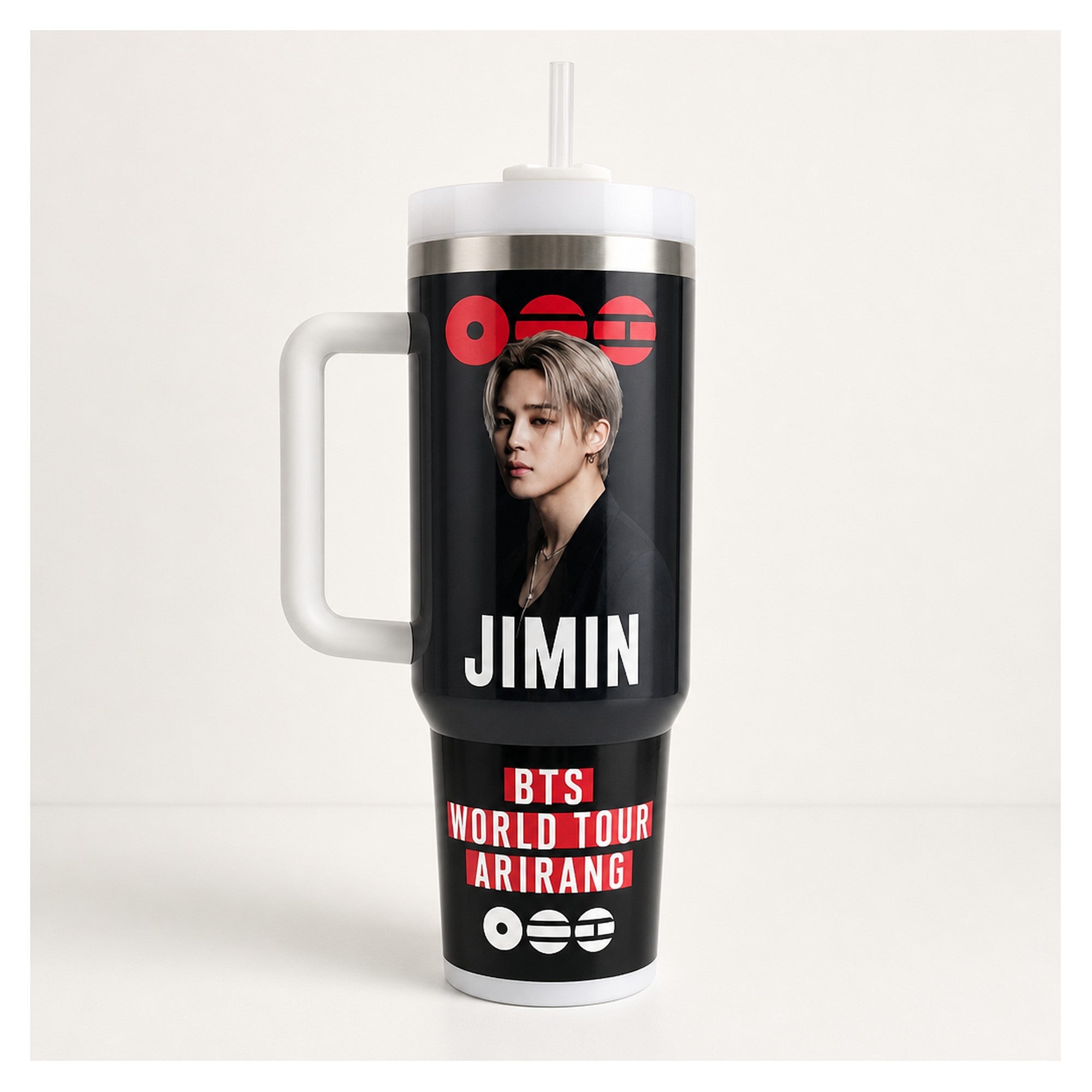 Vaso térmico 40 oz bts jimin acero inoxidable doble pared