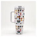 Vaso térmico 40 oz con diseño Bridgerton personajes