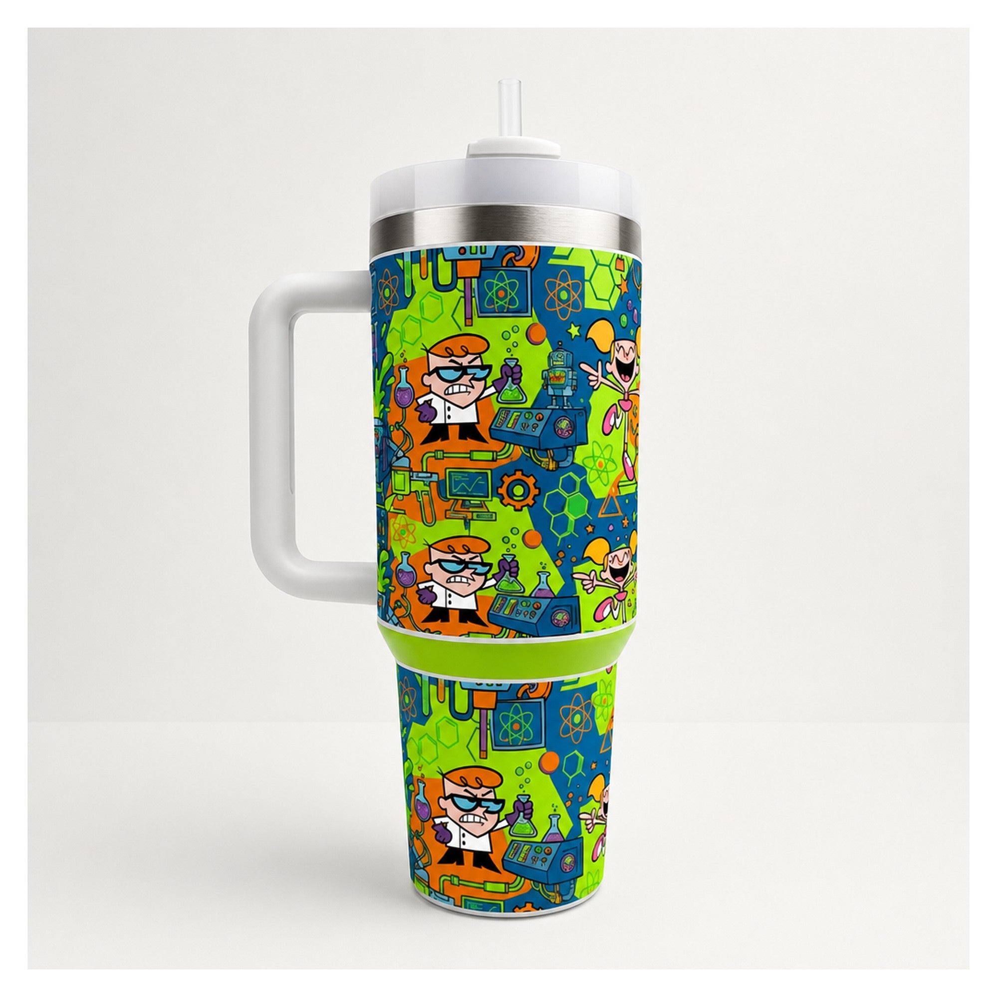 tumbler el laboratorio de dexter 40oz acero inoxidable