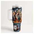 Vaso térmico tumbler 40 oz demon slayer pilares acero inox