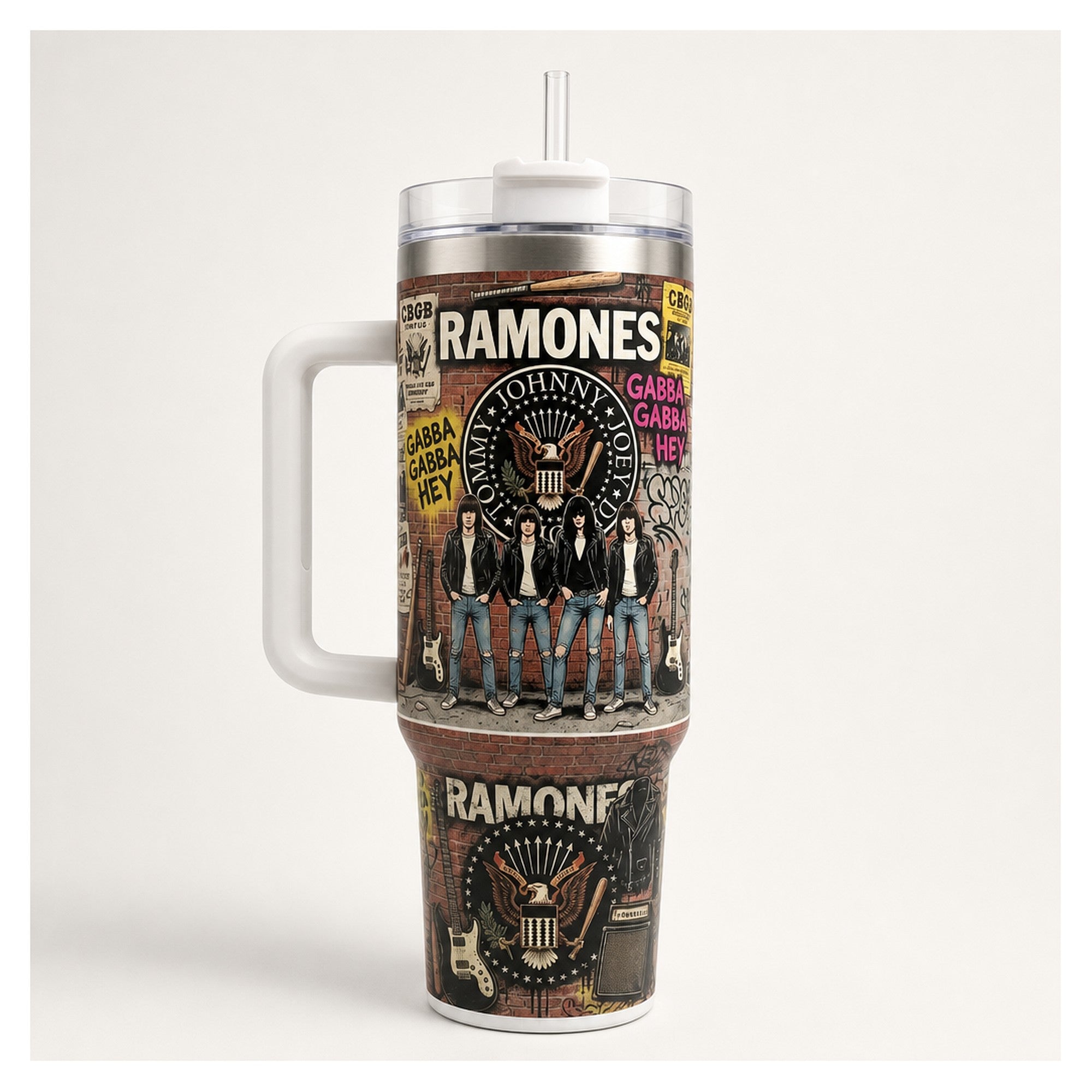 Vaso térmico 40oz Ramones punk rock NY acero inoxidable