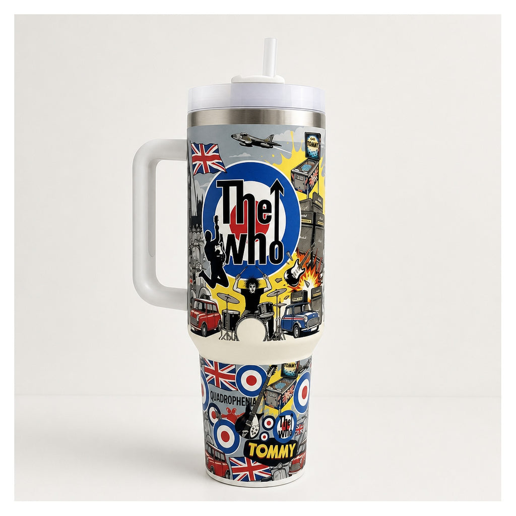 vaso térmico 40oz the who rock británico doble pared