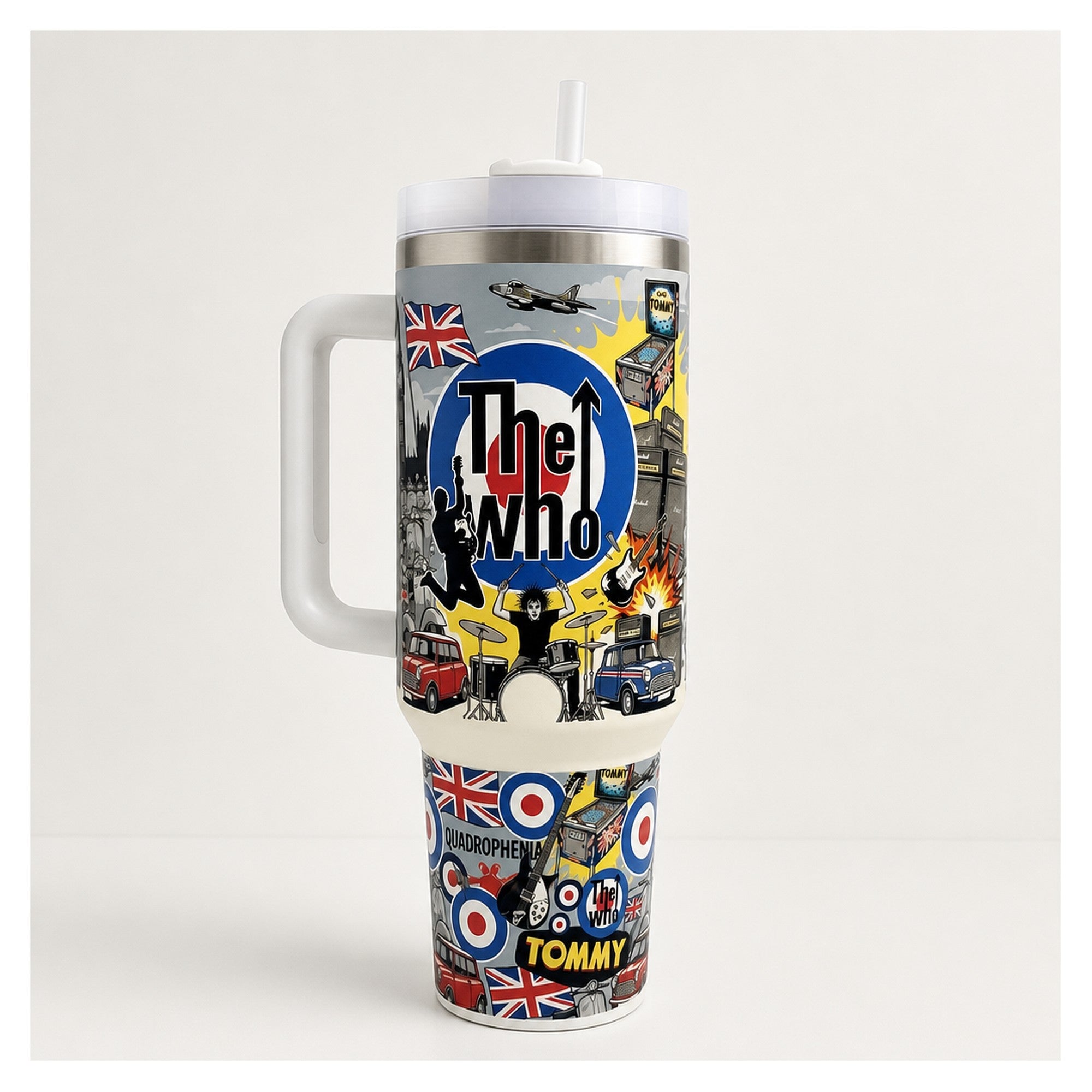 vaso térmico 40oz the who rock británico doble pared
