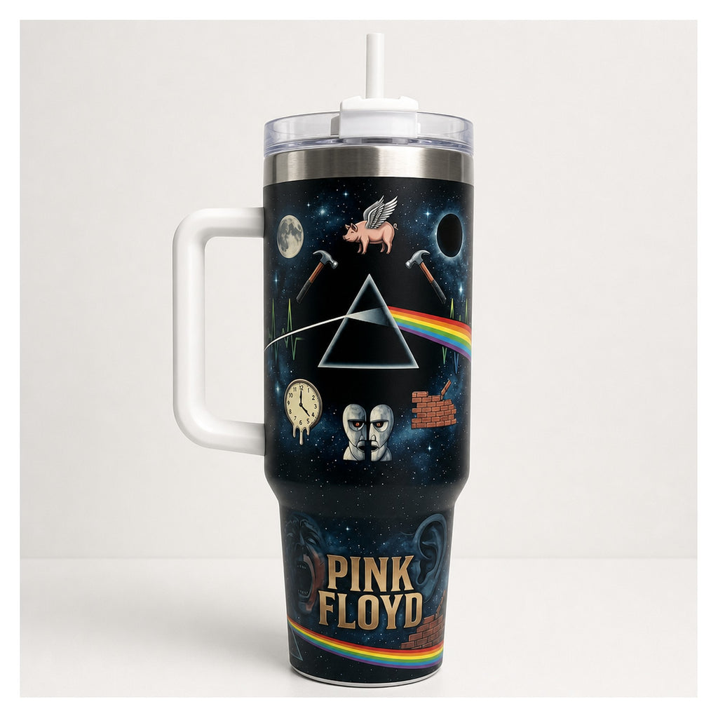 vaso térmico tumbler 40oz pink floyd dark side moon