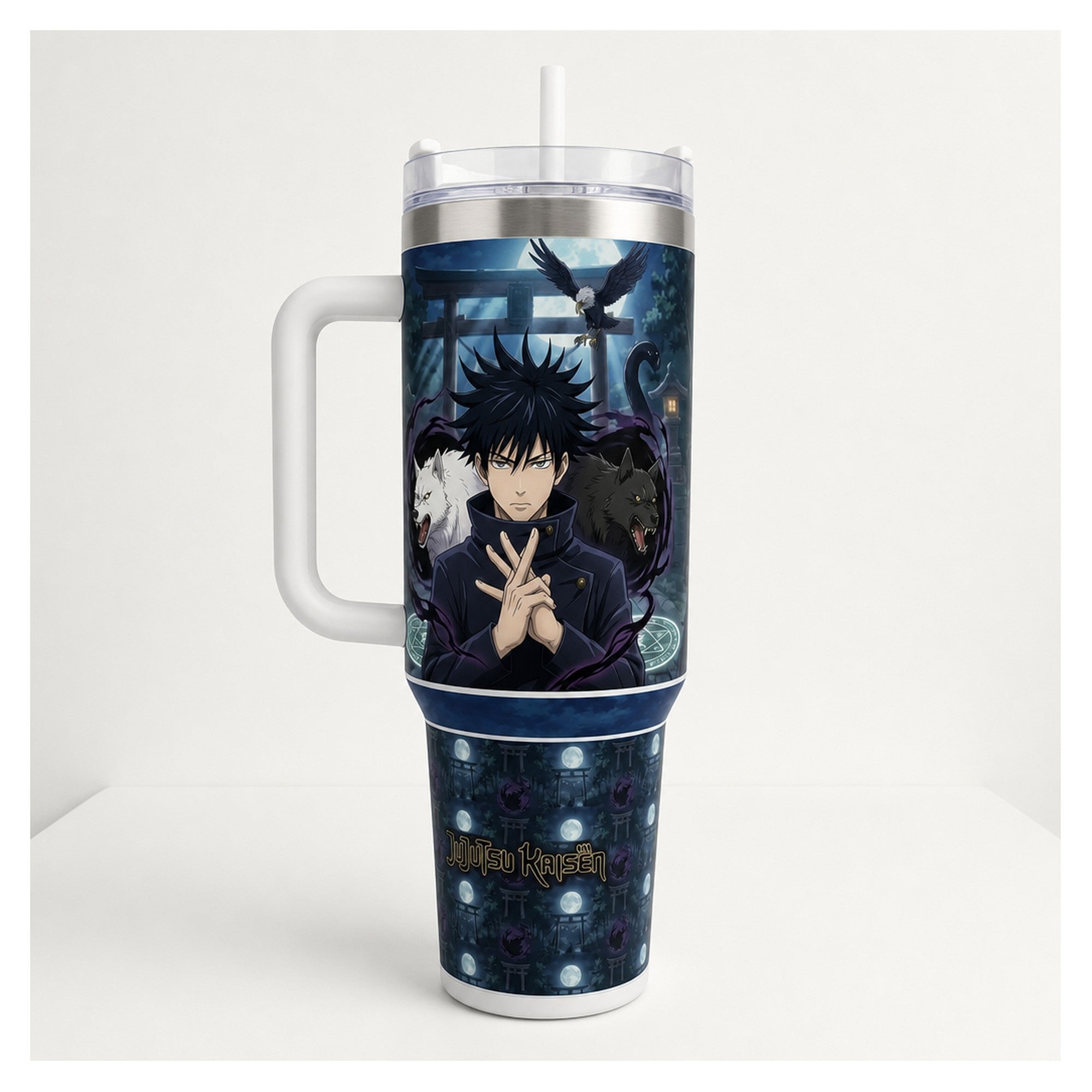 vaso térmico 40 oz jujutsu kaisen megumi acero inox