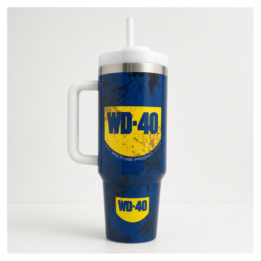 Vaso térmico tumbler 40 oz diseño wd-40 multiuso