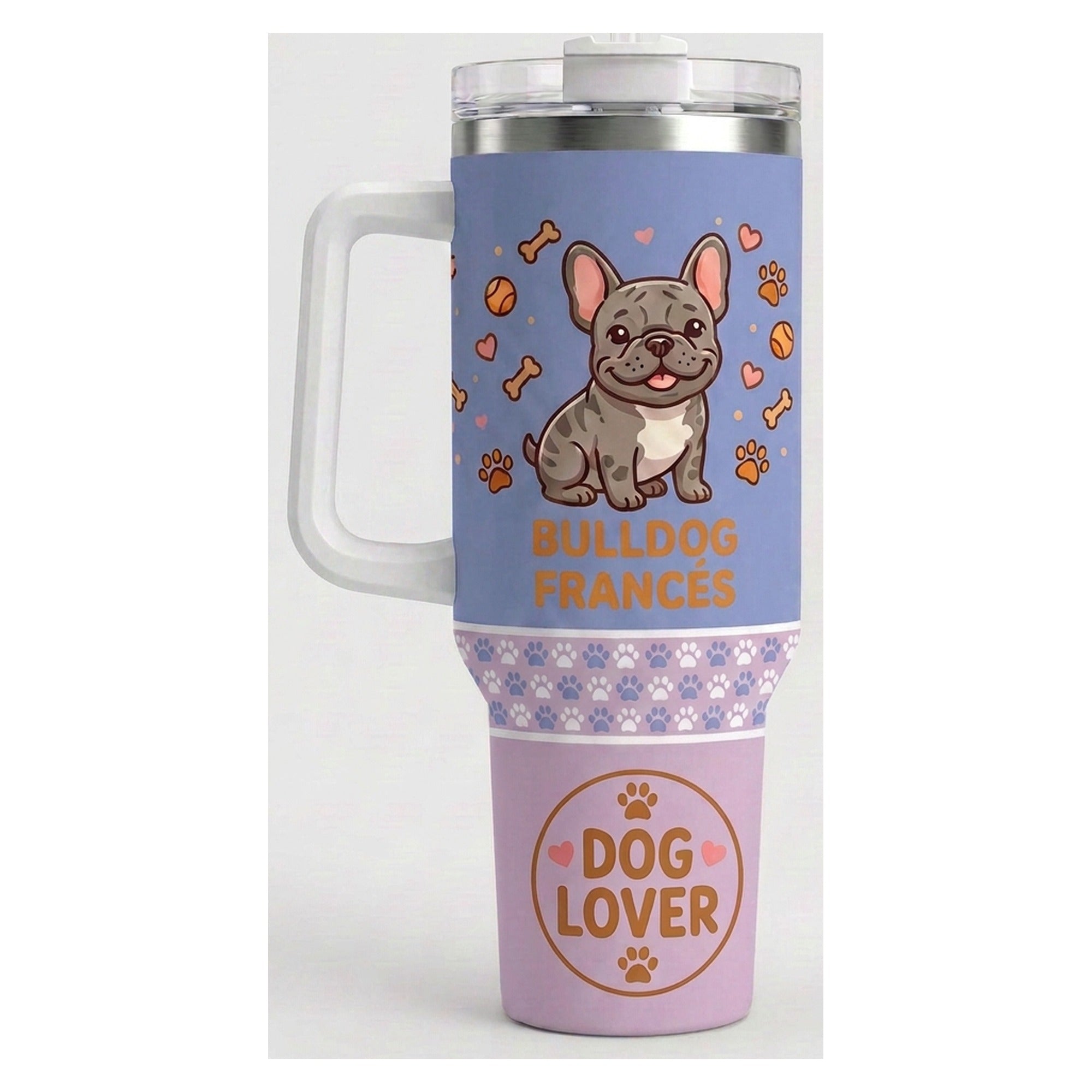 Vaso térmico tumbler 40 oz Bulldog Francés Dog Lover