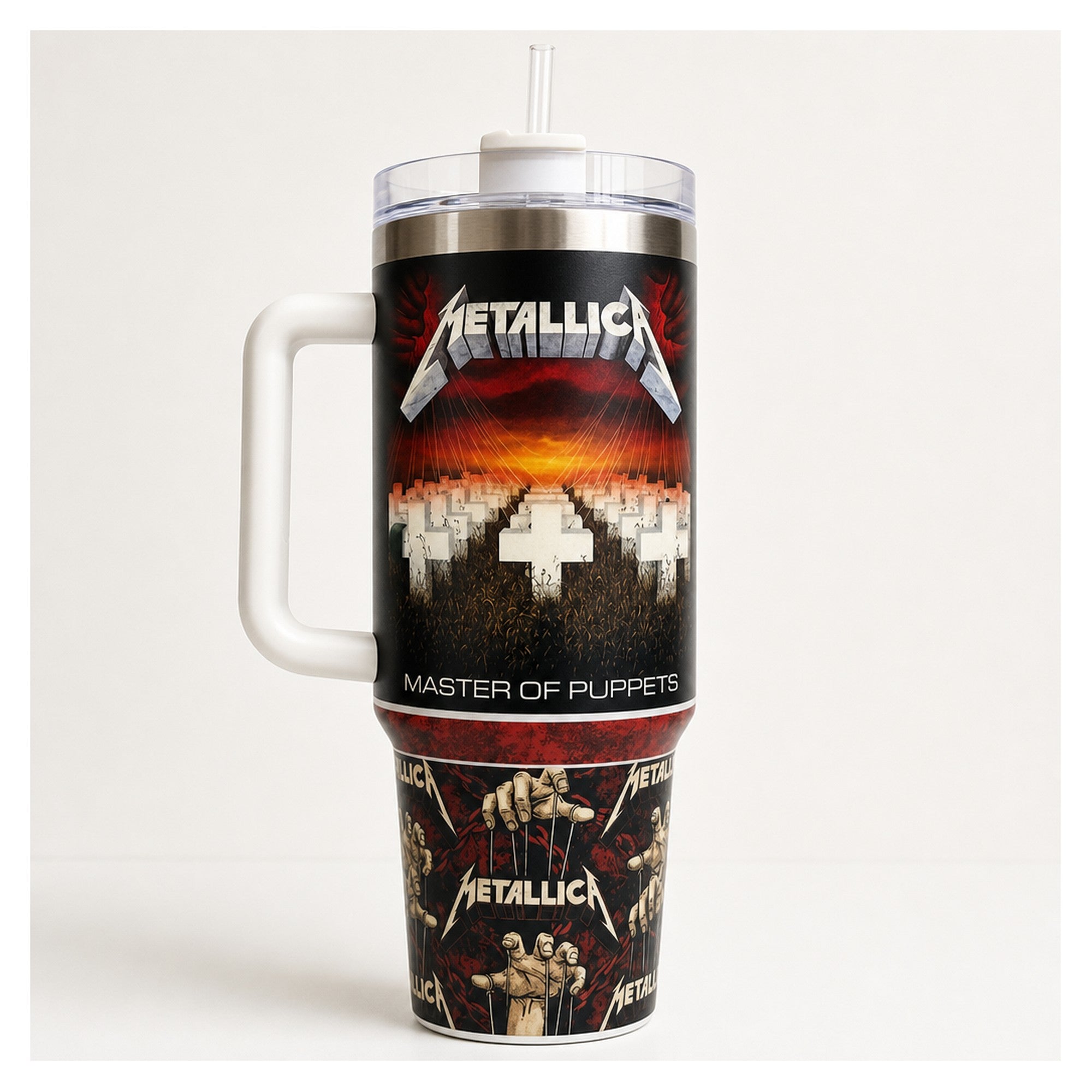 Vaso térmico tumbler Metallica Master Of Puppets 40oz