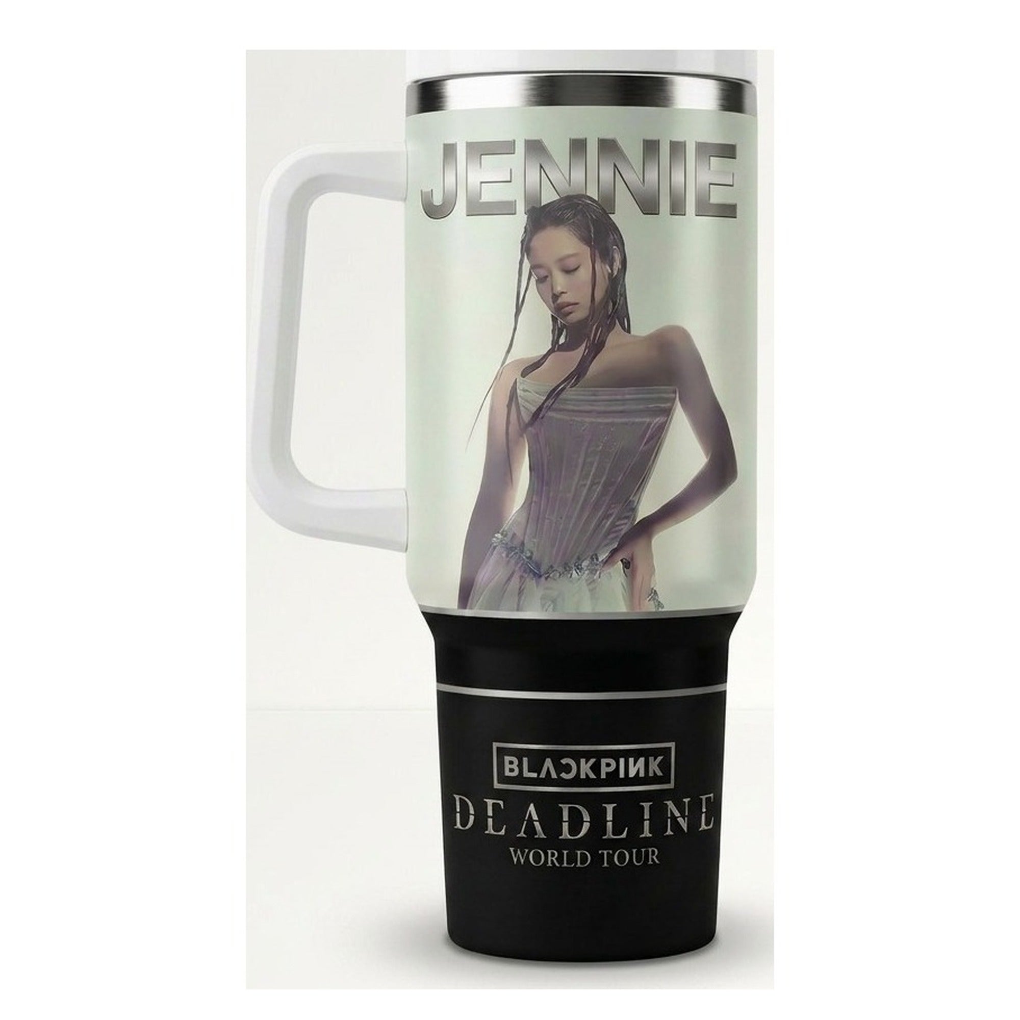 Vaso térmico tumbler 40 oz Jennie BLACKPINK Deadline World Tour