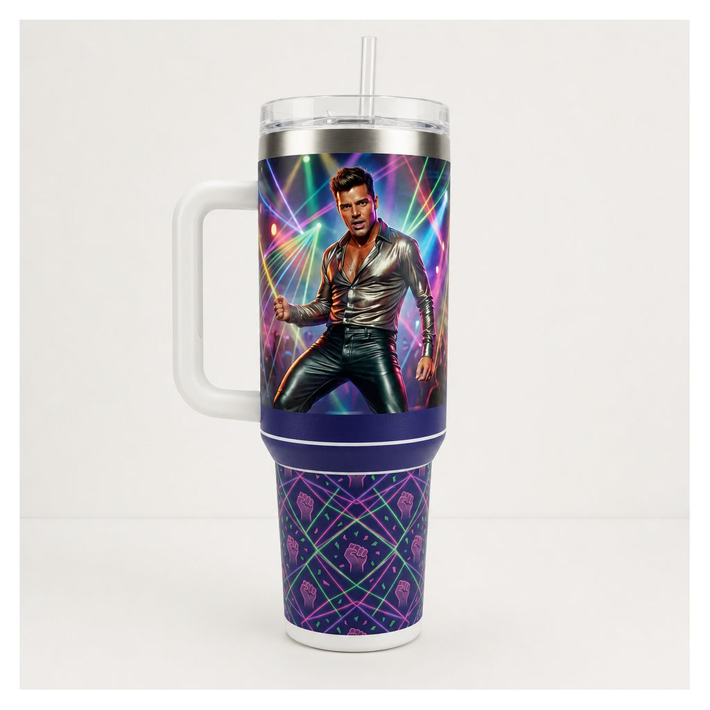 vaso térmico tumbler ricky martin 40oz fiesta
