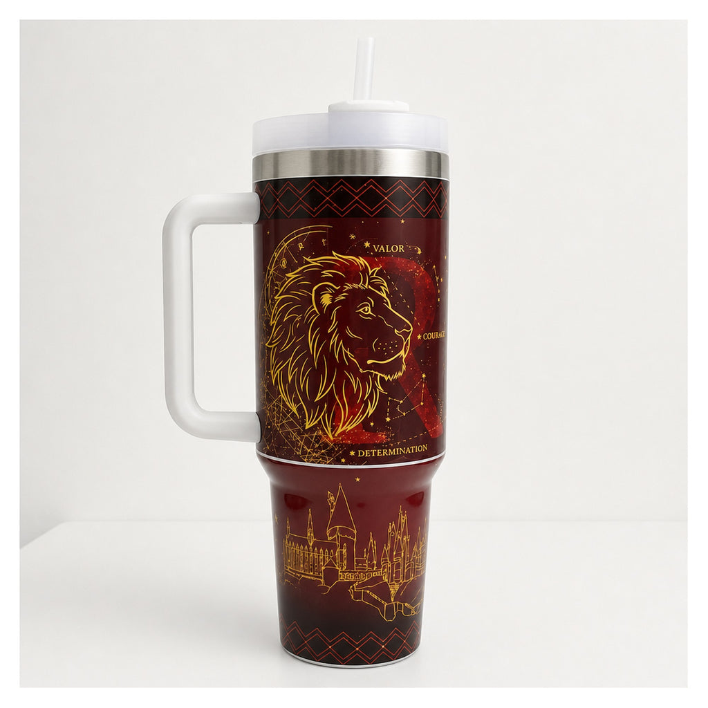 Vaso térmico 40 oz Gryffindor rojo y dorado