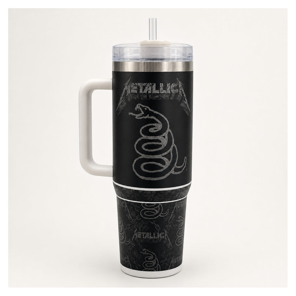 Vaso térmico tumbler 40oz metallica black album