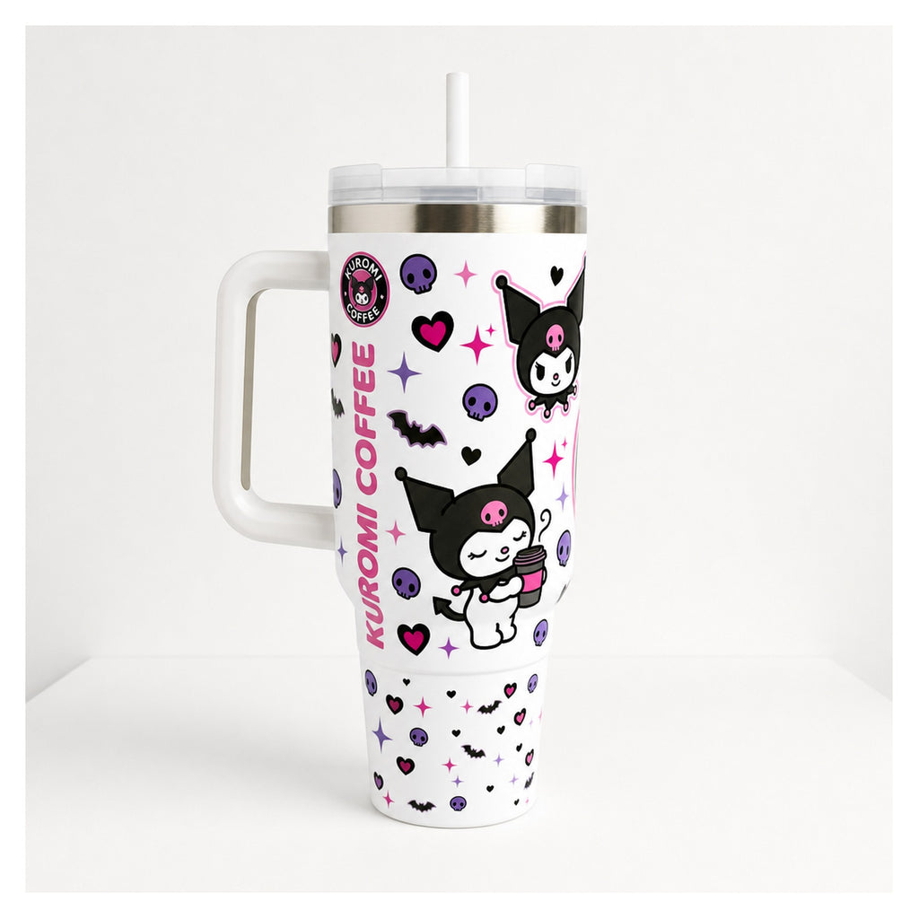 Vaso térmico Sanrio Kuromi 1.2L acero inoxidable
