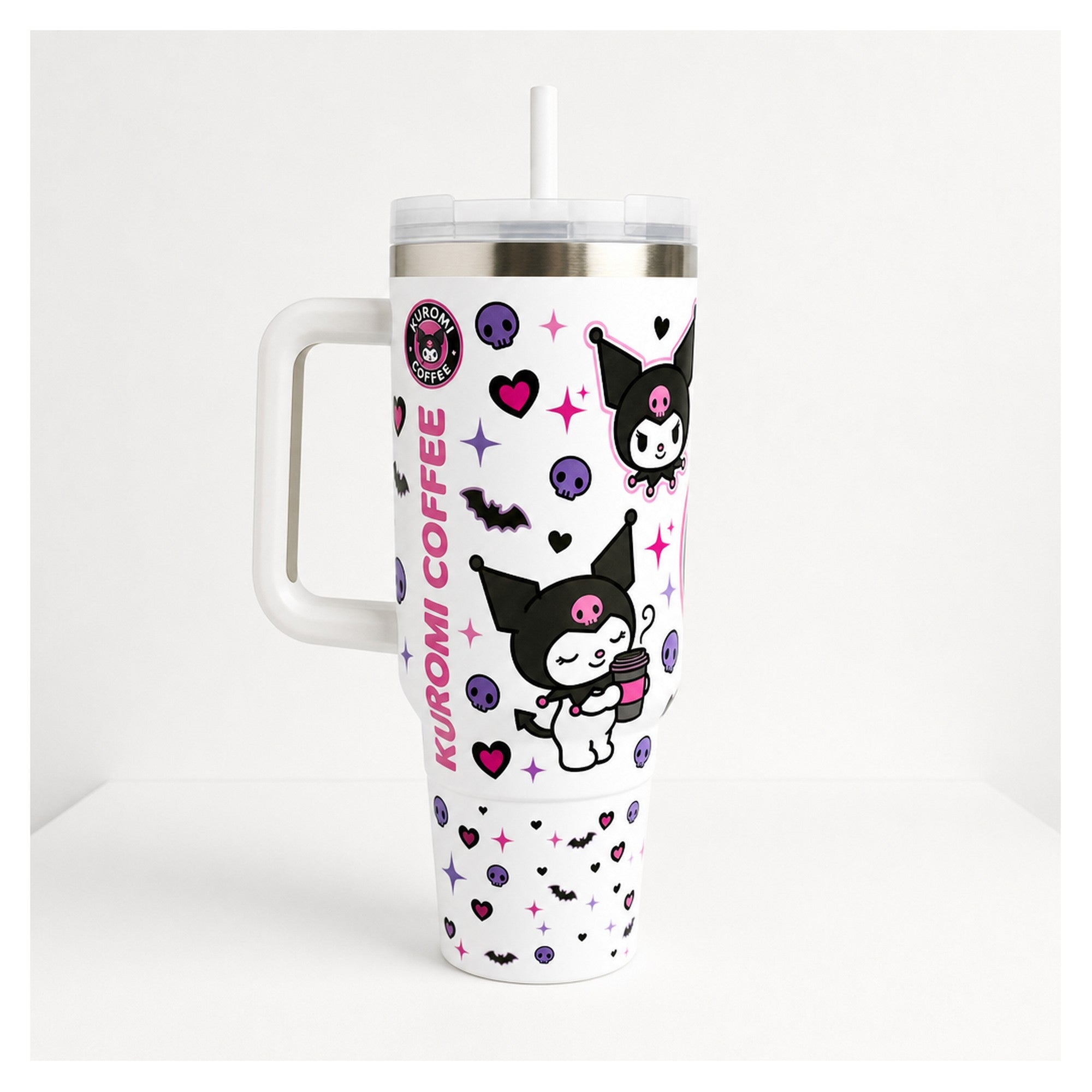 Vaso térmico Sanrio Kuromi 1.2L acero inoxidable