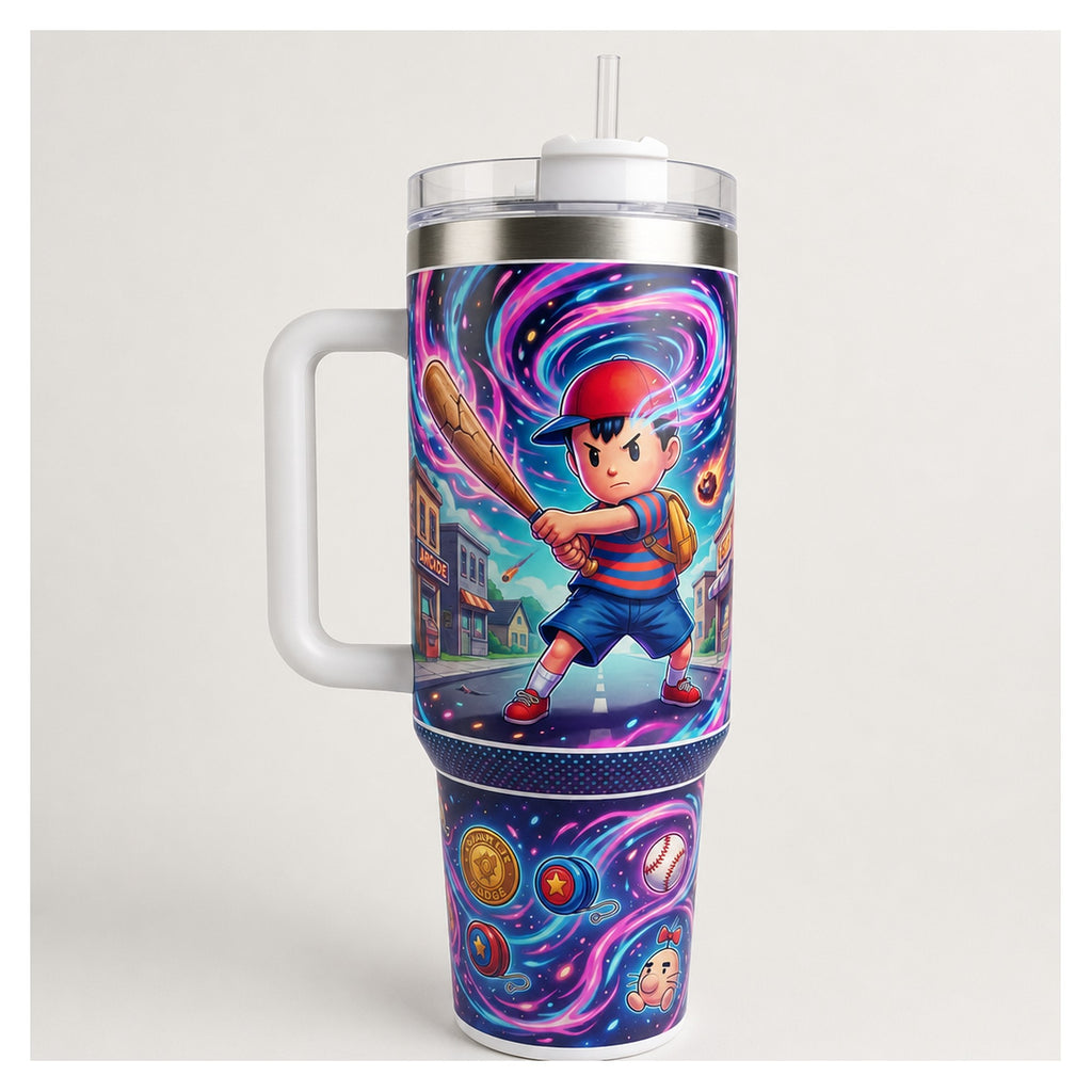 Vaso Térmico 40 oz Ness Earthbound Nintendo acero inoxidable