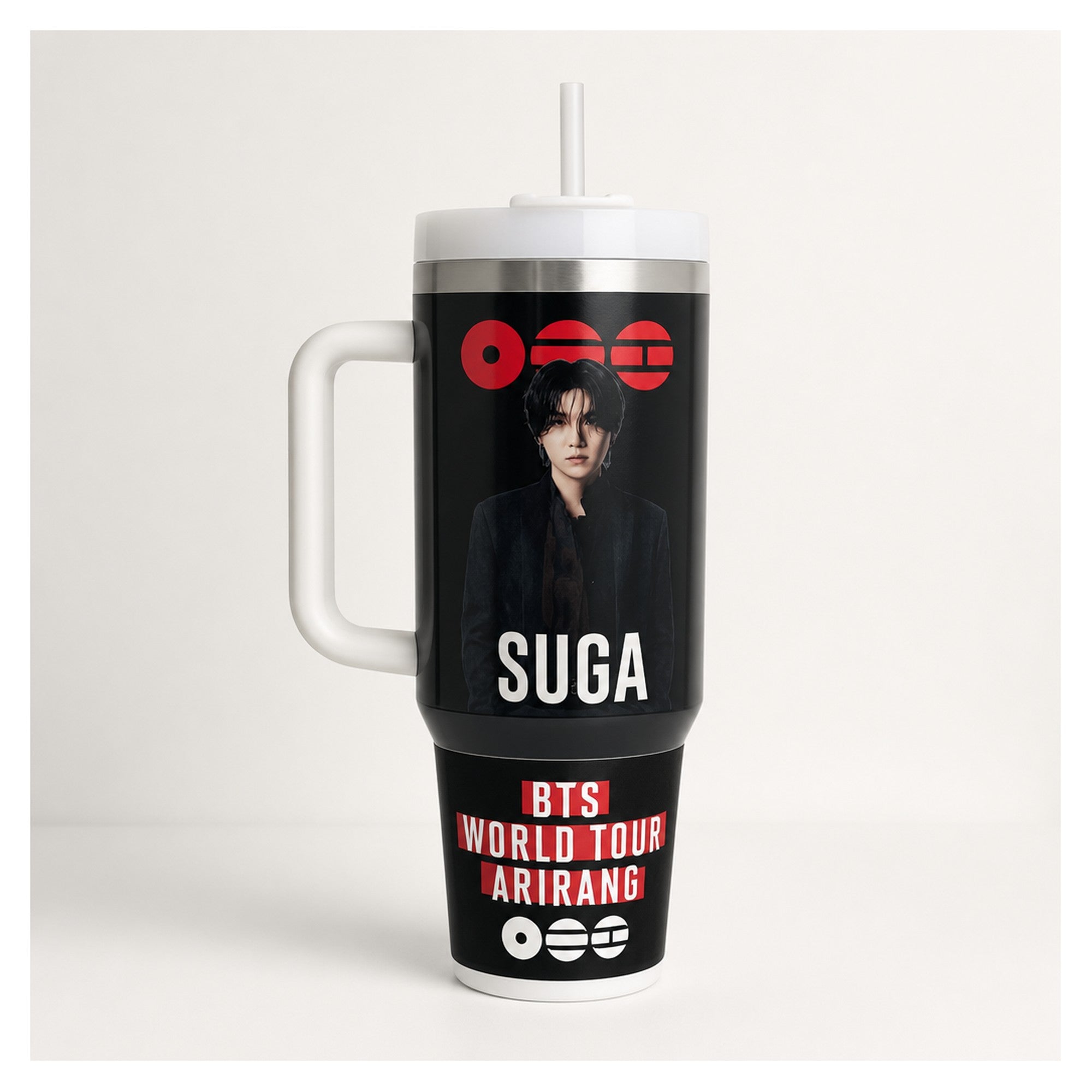 Tumbler térmico 40 oz BTS Suga acero inoxidable doble pared