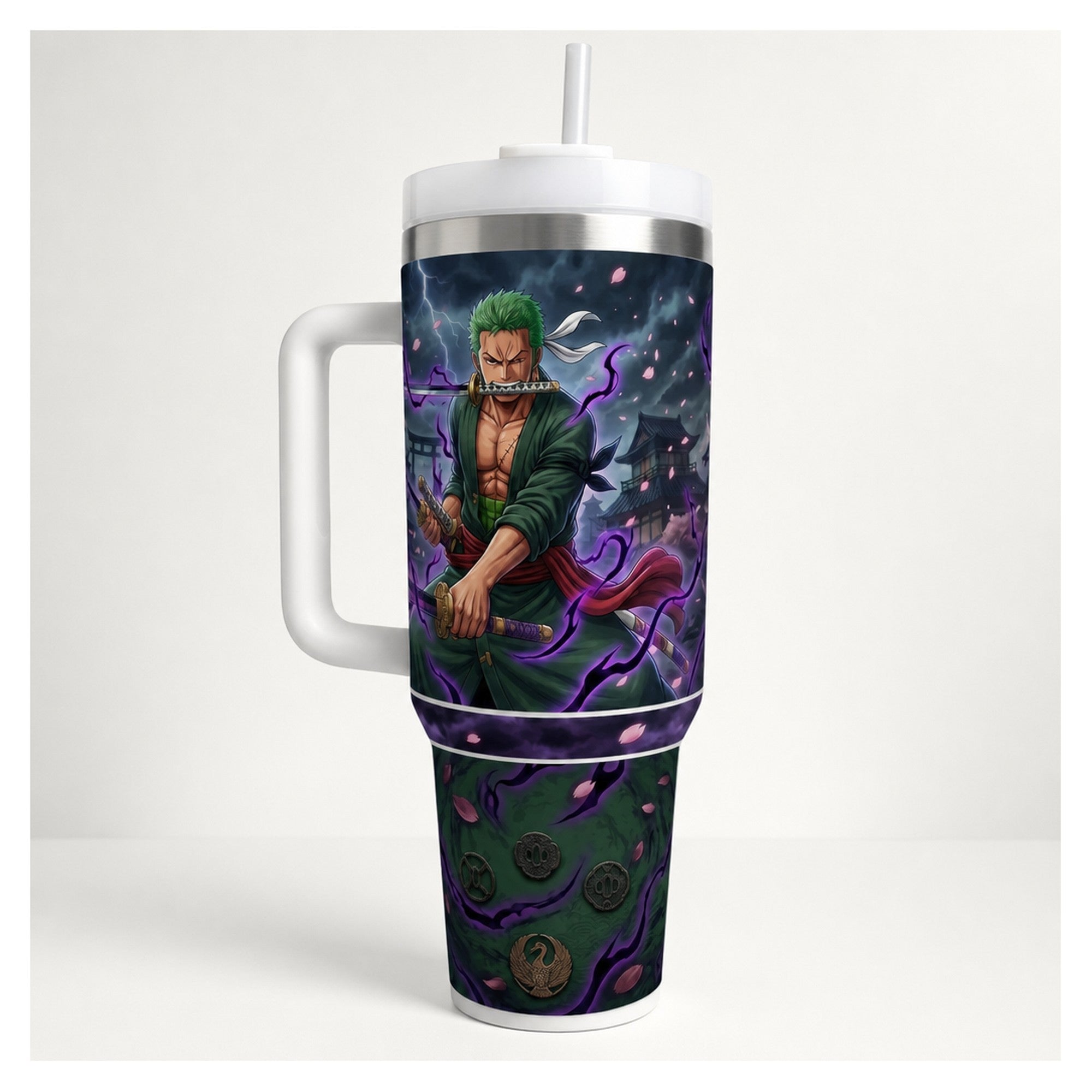 vaso térmico tumbler 40 oz one piece roronoa zoro