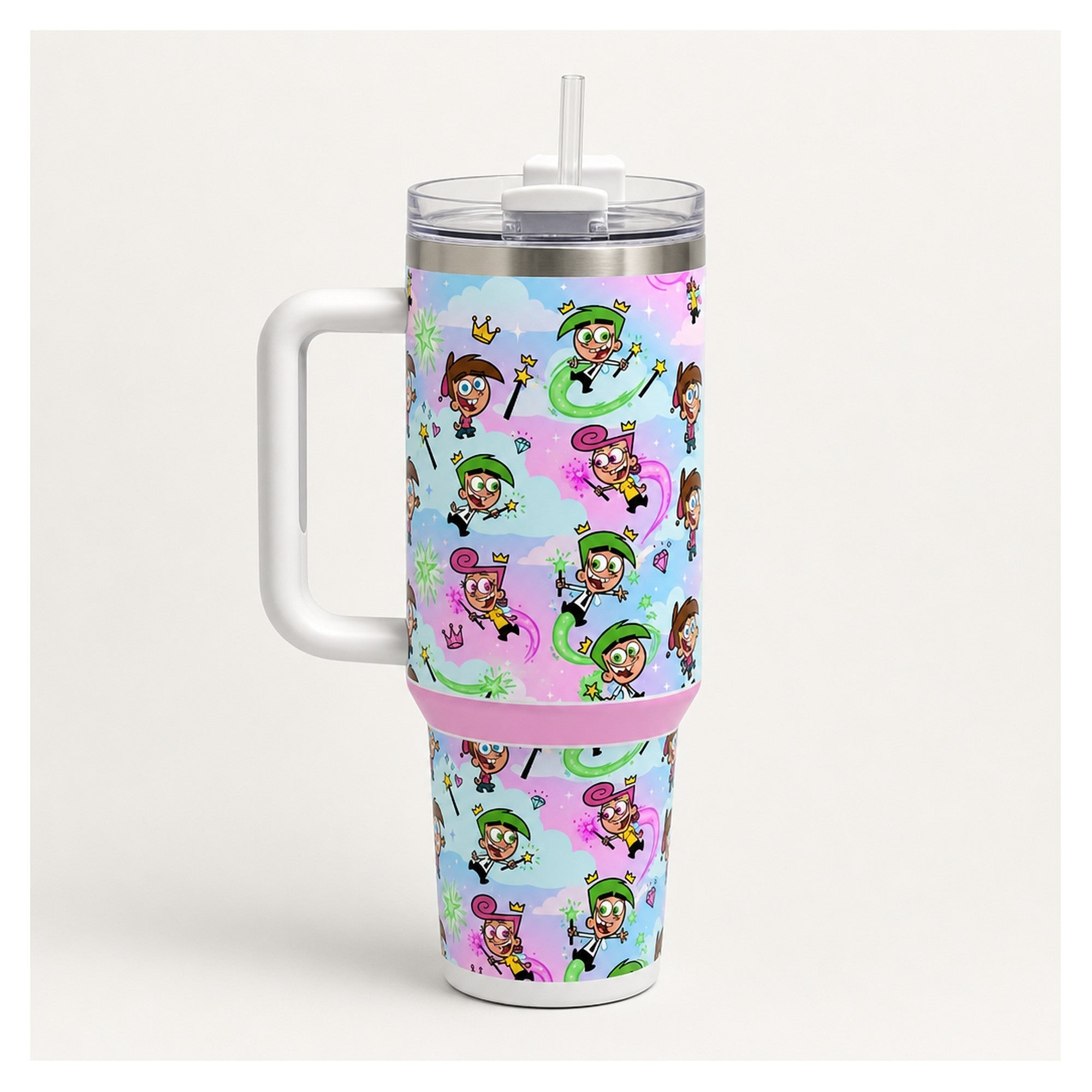 Vaso térmico los padrinos mágicos 40oz diseño pastel