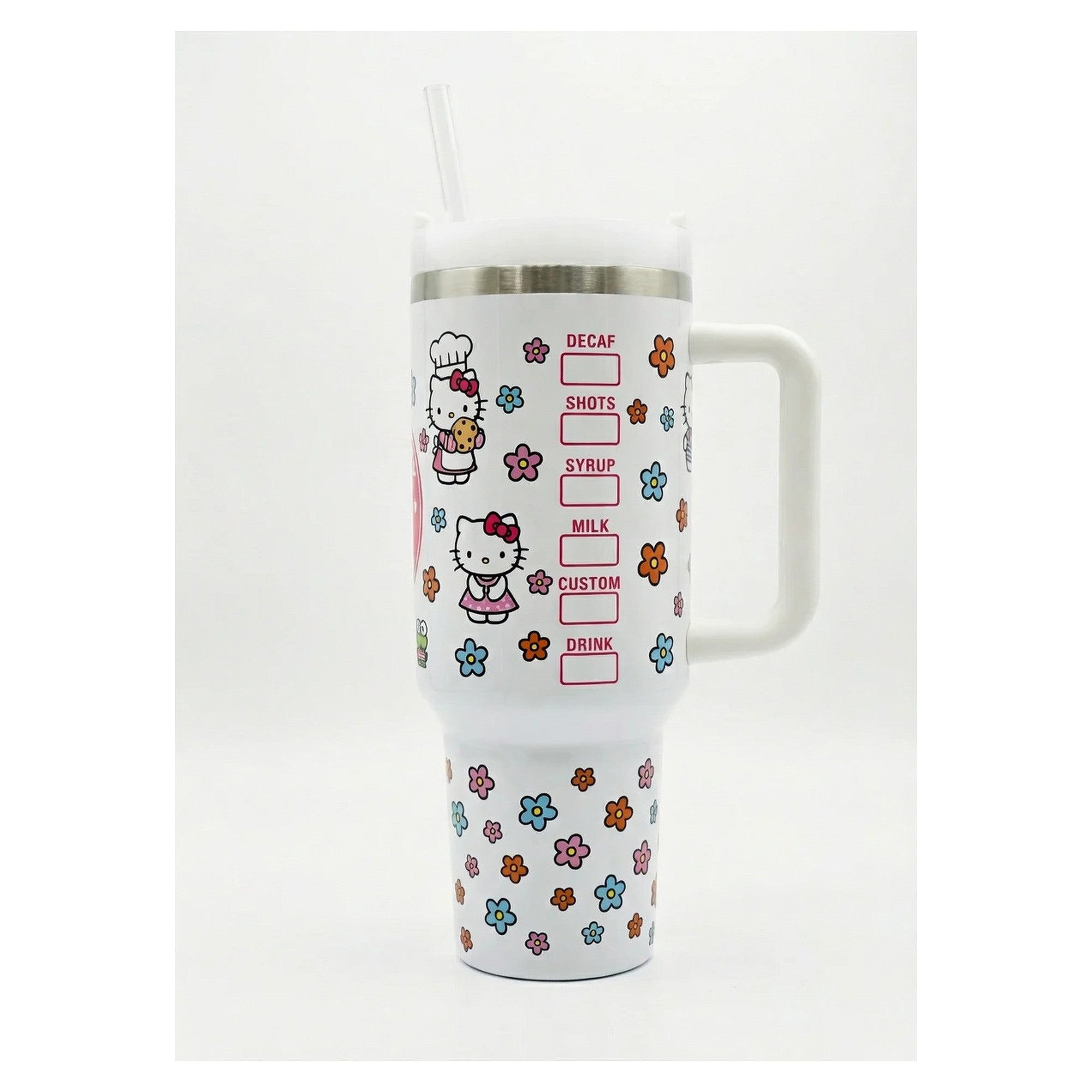 Vaso Tumbler Térmico 40oz - Diseño Hello Kitty Coffee