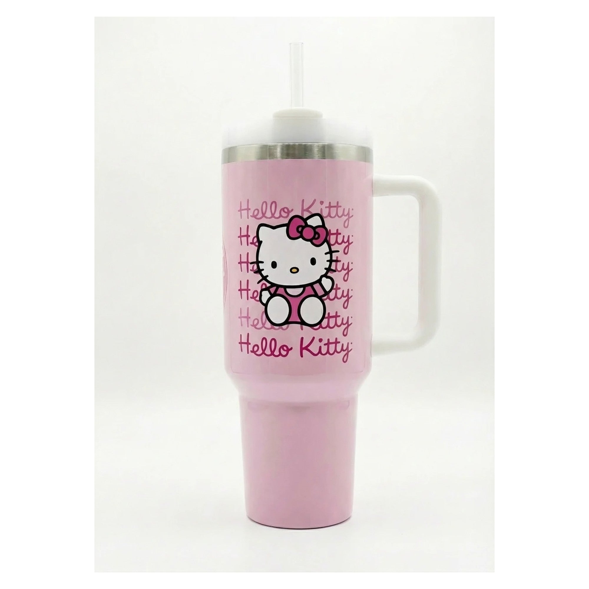 Vaso Tumbler Térmico 40oz – Diseño Hello Kitty Rosa Pastel Sanrio