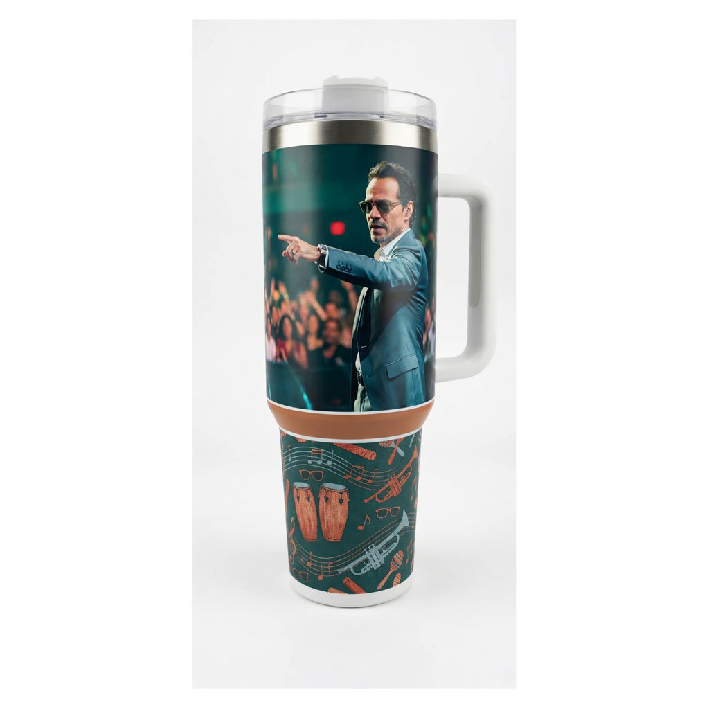 vaso térmico tumbler marc anthony 40oz salsa diseño único